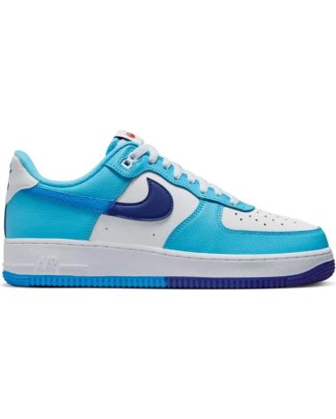 NIKE AIR FORCE 1 LOW '07 LV8 SPLIT LIGHT PHOTO BLUE NEW