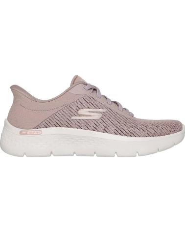 SKECHERS ZAPATILLAS GO WALK FLEX TAUPE ROSA