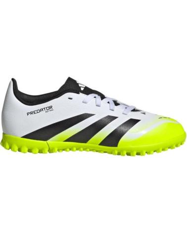 ADIDAS PREDATOR ACCURACY.4 TF J - CRAMPONS DE FOOTBALL TURF JUNIOR BLANCS ET JAUNE SOLAIRE (ADZTJF2562AD) AMARILLO