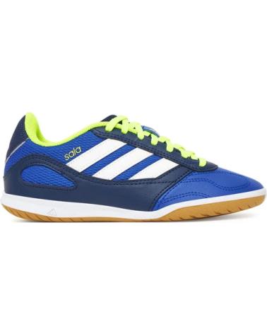 ADIDAS SUPER SALA III -LIMA FLUOR-MARINO PARA NINO - 28 AZUL-BLANCO