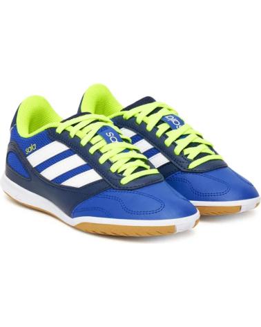 ADIDAS SUPER SALA III -LIMA FLUOR-MARINO PARA NINO - 28 AZUL-BLANCO