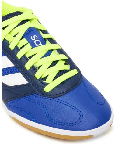 ADIDAS SUPER SALA III -LIMA FLUOR-MARINO PARA NINO - 28 AZUL-BLANCO