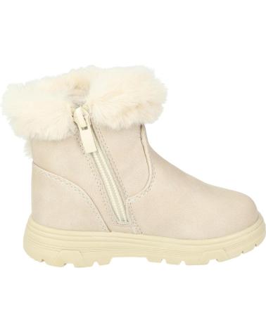 BOTAS NIÑA OSITO OSSH129007 BEIGE CON PELO SINTÉTICO Y LAZOS BEIGE