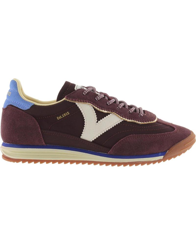 SNEAKERS VICTORIA SATURNO 1158101 IN CAMOSCIO BORDEAUX BURDEOS