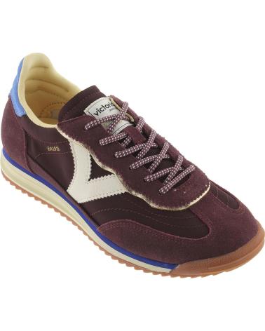 SNEAKERS VICTORIA SATURNO 1158101 IN CAMOSCIO BORDEAUX BURDEOS