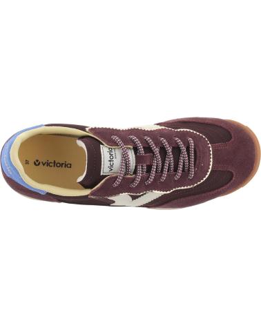 SNEAKERS VICTORIA SATURNO 1158101 IN CAMOSCIO BORDEAUX BURDEOS