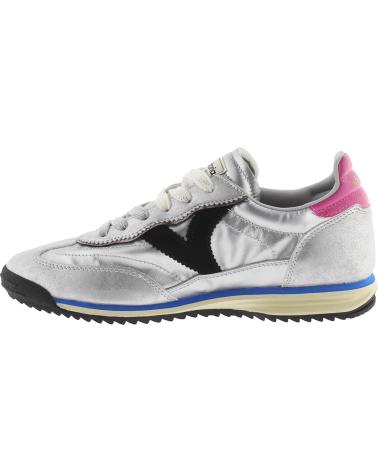 VICTORIA SATURNO METALLIC SILVER SNEAKERS 1158102 PLATA