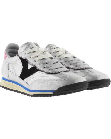 VICTORIA SATURNO METALLIC SILVER SNEAKERS 1158102 PLATA