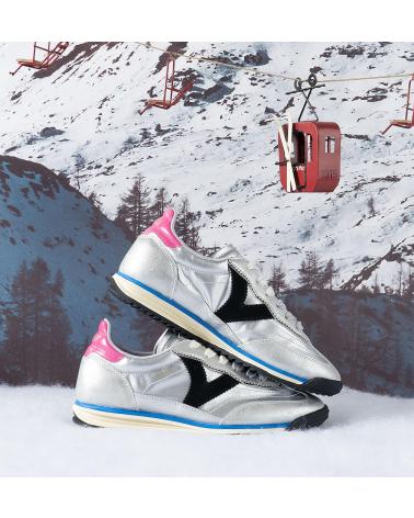 VICTORIA SATURNO METALLIC SILVER SNEAKERS 1158102 PLATA