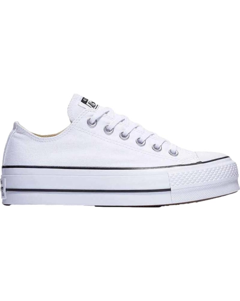 Zapatillas deporte CONVERSE  de Mujer CHUCK TAYLOR ALL STAR LIFT BLACK-WHITE  BLANCO