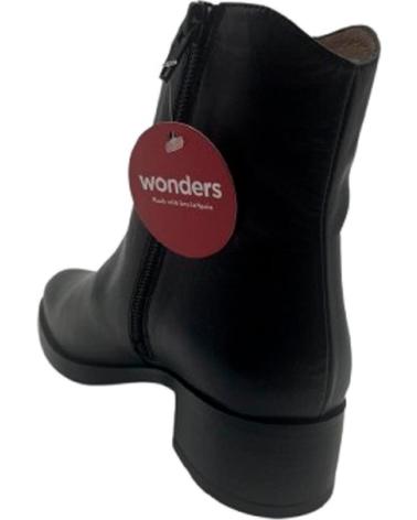 WONDERS BOTIN MUJER D-1801 NEGRO