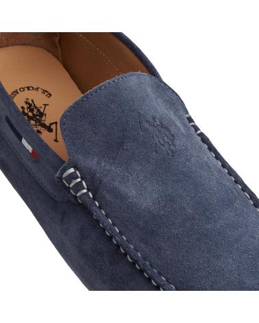 U.S. POLO ASSN. BLUE SUEDE LOAFERS - MODEL RIVER0023S1 AZUL