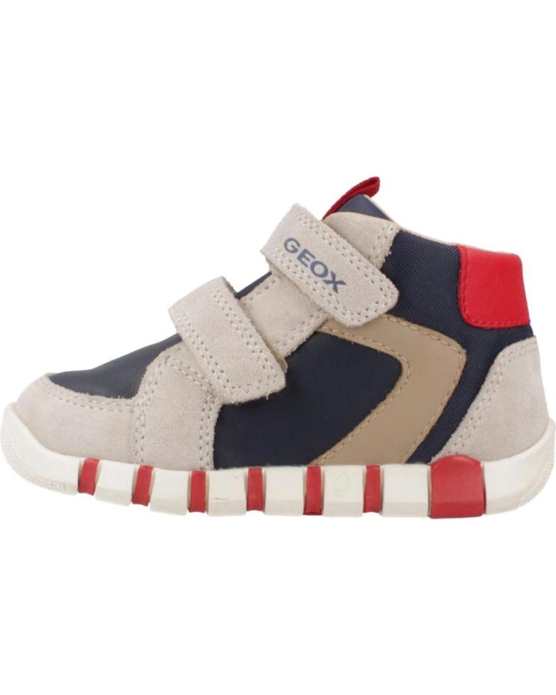 GEOX B IUPIDOO C0819 BEIGE WITH HOOK-AND-LOOP STRAPS C0819