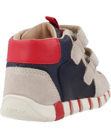 GEOX B IUPIDOO C0819 BEIGE WITH HOOK-AND-LOOP STRAPS C0819