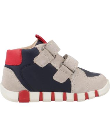 GEOX B IUPIDOO C0819 BEIGE WITH HOOK-AND-LOOP STRAPS C0819