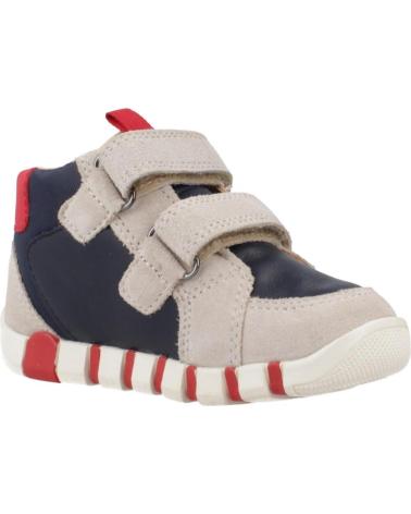 GEOX B IUPIDOO C0819 BEIGE WITH HOOK-AND-LOOP STRAPS C0819