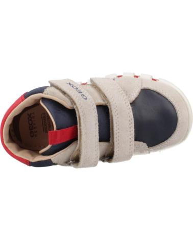 GEOX B IUPIDOO C0819 BEIGE WITH HOOK-AND-LOOP STRAPS C0819