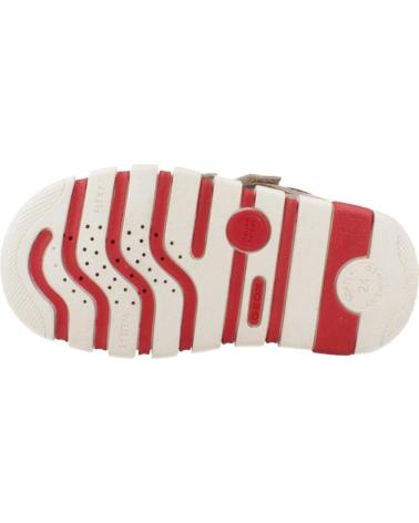 GEOX B IUPIDOO C0819 BEIGE WITH HOOK-AND-LOOP STRAPS C0819