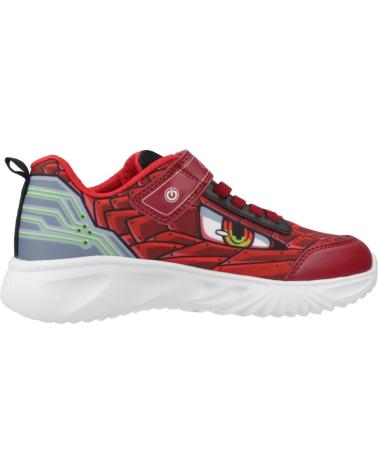 SNEAKERS GEOX J ASSISTER BOY C7004 ROSSE CON LUCI C7004