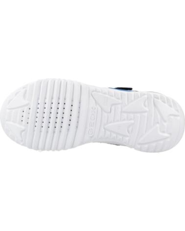 ZAPATILLAS GEOX J ASSISTER BOY J45DZC CON LUCES PARA NIÑO, NEGRAS Y AZULES C9221