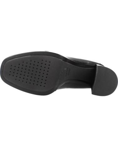 MOCASSINS À TALON GEOX D TEULADA C9999 NOIRS EN CUIR C9999