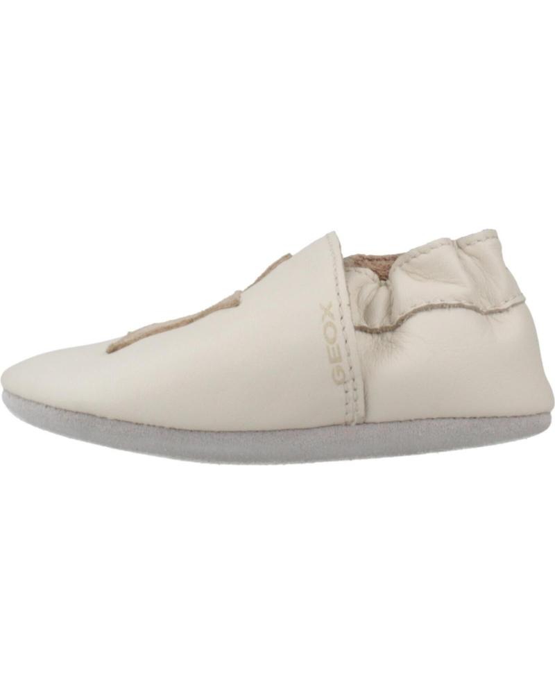 GEOX B GLOVIÉ DOO C1M2U - BEIGE BABYSCHUHE MIT STERN UND FLEXIBLER SOHLE C1M2U