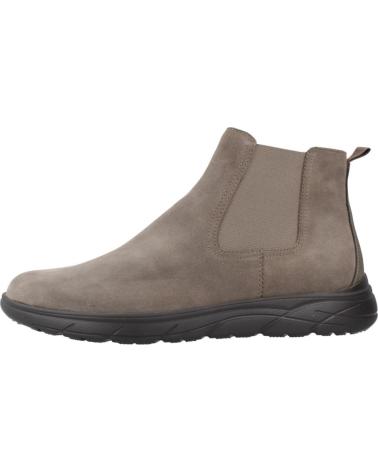 GEOX U PORTELLO C1018 GREY SUEDE CHELSEA BOOTS C1018
