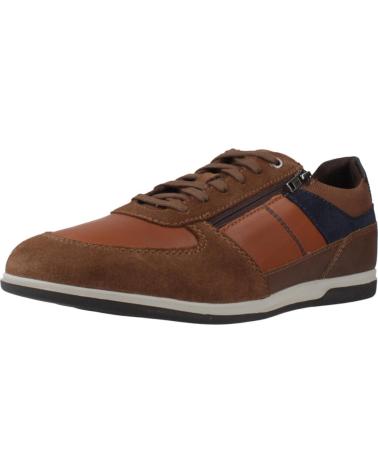 GEOX U RENAN BROWN SNEAKERS C6GF4 FOR MEN C6GF4