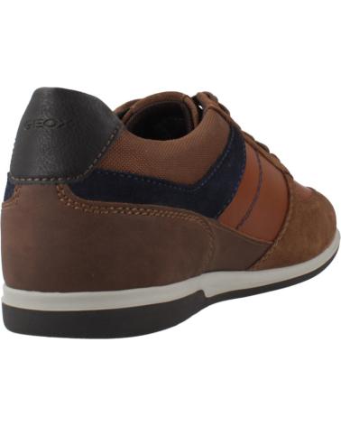 GEOX U RENAN BROWN SNEAKERS C6GF4 FOR MEN C6GF4