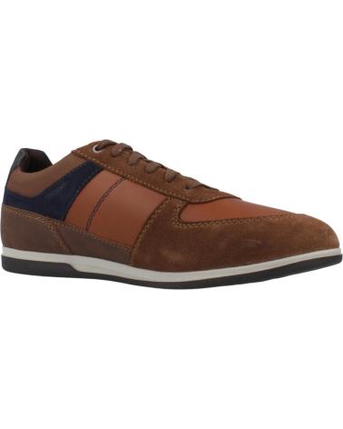 GEOX U RENAN BROWN SNEAKERS C6GF4 FOR MEN C6GF4
