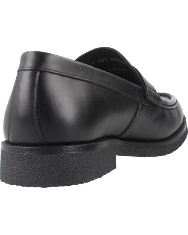 GEOX UOMO CLAUDIO BLACK LEATHER LOAFERS C9999 C9999