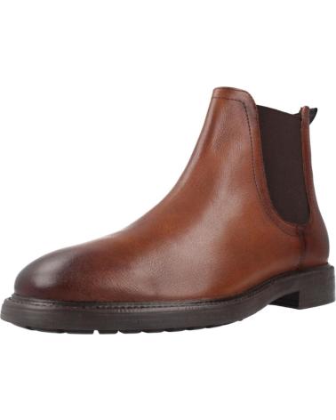 STIVALETTI GEOX U TIBERIO C6001 IN PELLE MARRONE DA UOMO C6001