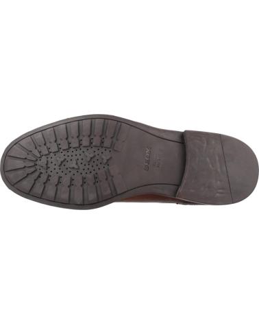 STIVALETTI GEOX U TIBERIO C6001 IN PELLE MARRONE DA UOMO C6001