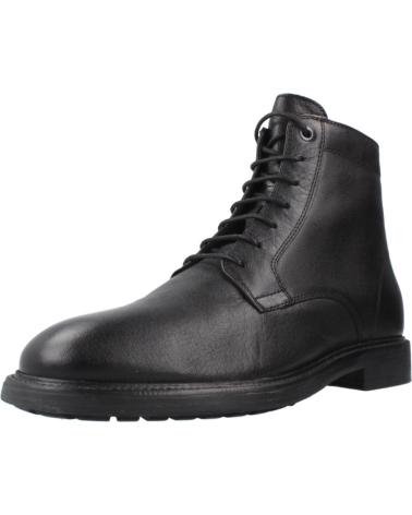 BOTTINES GEOX U TIBERIO C9999 EN CUIR NOIR POUR HOMME C9999