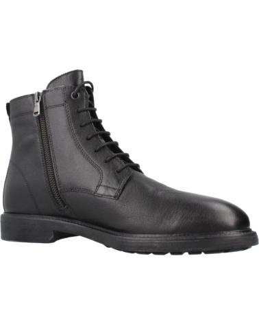 BOTTINES GEOX U TIBERIO C9999 EN CUIR NOIR POUR HOMME C9999