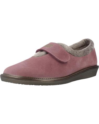 NORDIKAS WOMEN'S HOME SLIPPERS MODEL 6348 MAUVE VIOLET WITH ADJUSTABLE CLOSURE MALVA