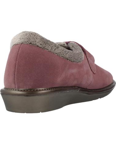 NORDIKAS WOMEN'S HOME SLIPPERS MODEL 6348 MAUVE VIOLET WITH ADJUSTABLE CLOSURE MALVA