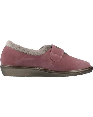 NORDIKAS WOMEN'S HOME SLIPPERS MODEL 6348 MAUVE VIOLET WITH ADJUSTABLE CLOSURE MALVA