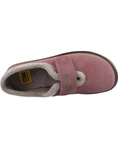 NORDIKAS WOMEN'S HOME SLIPPERS MODEL 6348 MAUVE VIOLET WITH ADJUSTABLE CLOSURE MALVA