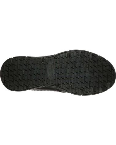SCHWARZE SKECHERS CASUAL SLIP-ON SCHUHE NEGRO