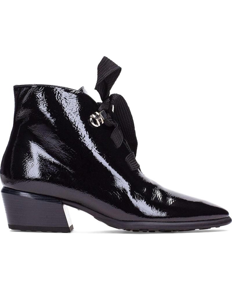 HISPANITAS BOTIN DE CHAROL PARA MUJER PHI254255 COLOR NEGRO
