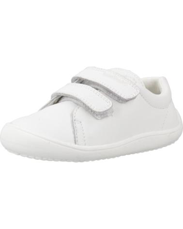 PABLOSKY BAREFOOT 063400P GIRLS' WHITE SNEAKERS WITH DOUBLE VELCRO BLANCO