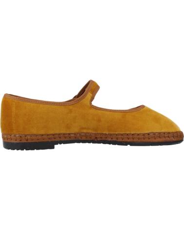 FLABELUS AMARANTA - SABRINAS DE VELUDO AMARELO MOSTARDA COM SOLA DE JUTA MUSTARD