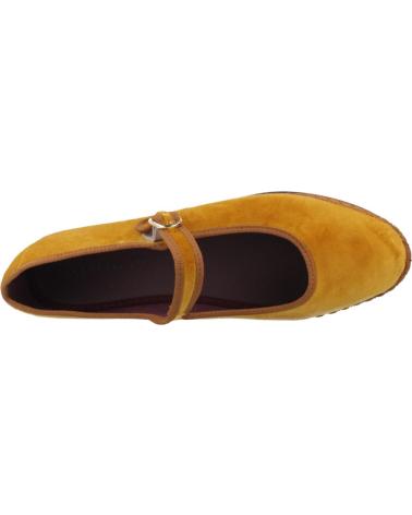 FLABELUS AMARANTA - SABRINAS DE VELUDO AMARELO MOSTARDA COM SOLA DE JUTA MUSTARD