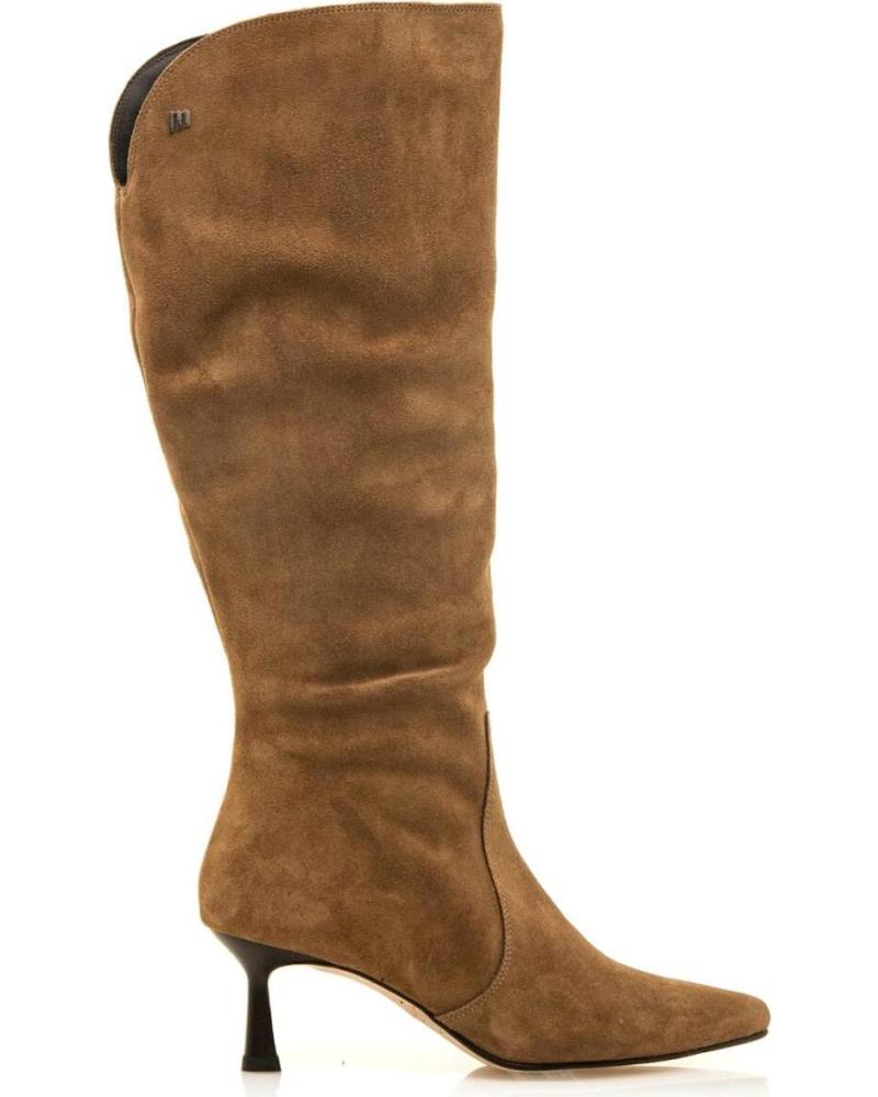 STIVALE ALTO CON TACCO MTNG 55307 BEIGE BEIGE