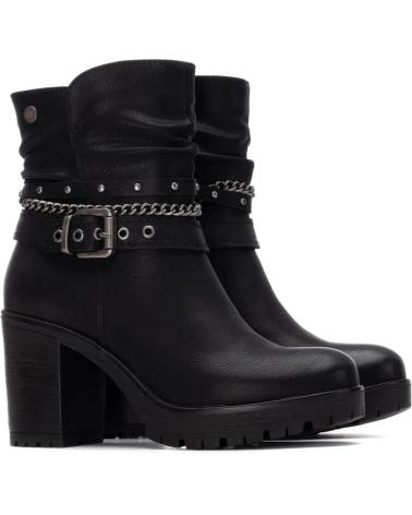 BOTTINE REFRESH 17291703 NOIRE AVEC CHAÎNES ET BOUCLE NEGRO