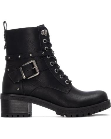 REFRESH BOTÍN MILITAR NEGRO CON CORDONES Y TACHUELAS 17324703 NEGRO