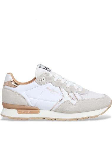 SNEAKERS PEPE JEANS BRIT MIRROR BIANCHE BLANCO