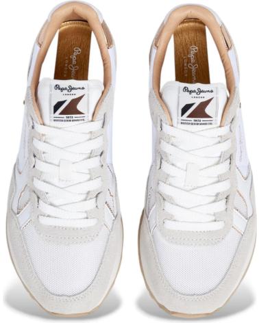 SAPATILHAS PEPE JEANS BRIT MIRROR BRANCAS BLANCO