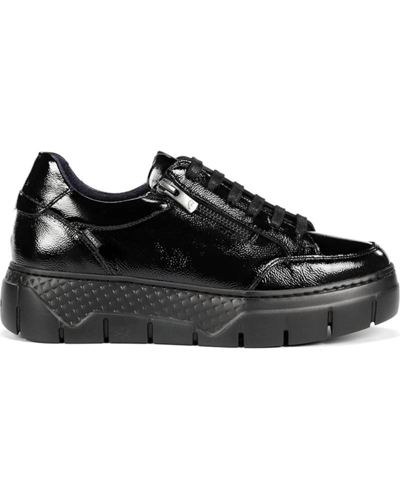 FLUCHOS SNEAKER F2306 SCHWARZ LACKLEDER NEGRO